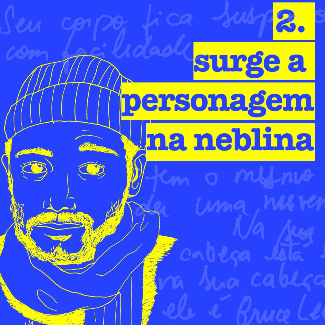 2. surge a personagem na neblina